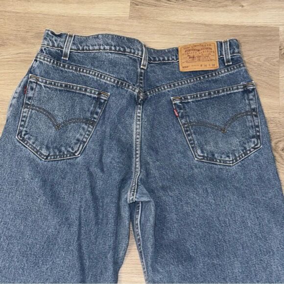 Men's Levi's 550 Relaxed Fit Blue Jeans 36x32 - Picture 8 of 11